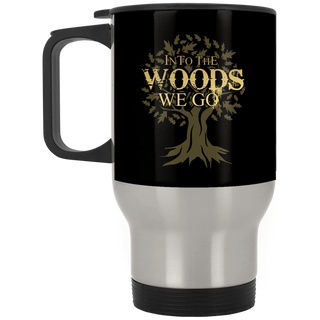 Into The Woods We Go Camping Travel Mugs