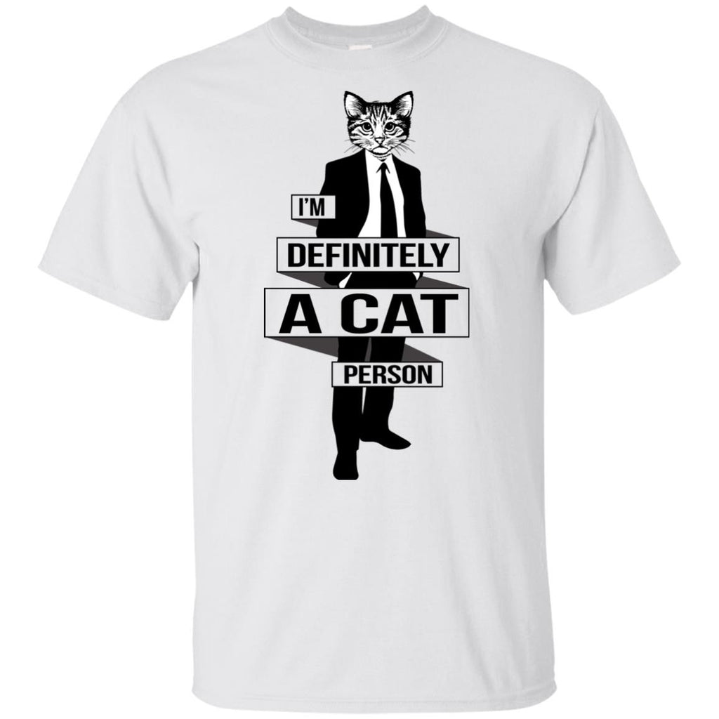 I'm Definitely A Cat Person cat tshirt for kitten gift