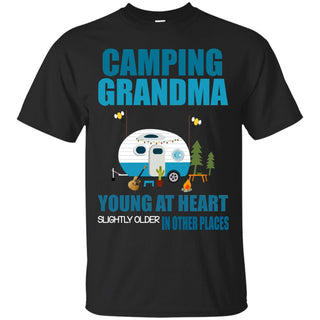 Camping Grandma Young At Heart T Shirts V1