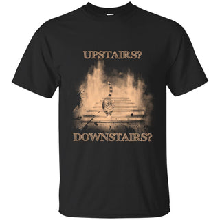 Upstairs Or Downstairs Cat T Shirts