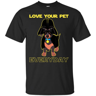 National Love Your Pet Day Dachshund Tshirt For Doxie Dog Lover