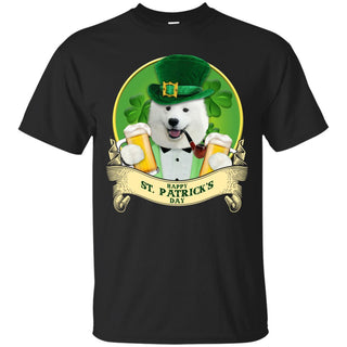 Funny Samoyed Tshirt Happy St Patrick's Day Sammy Dog Gift