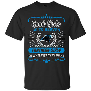 Good Girls Go To Heaven Carolina Panthers Girls T Shirts