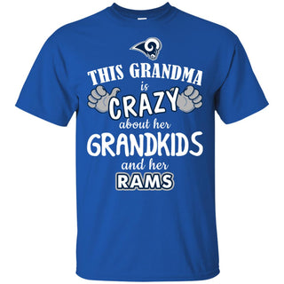 Grandma Is Crazy About Her Grandkids And Her Los Angeles Rams Tshirt