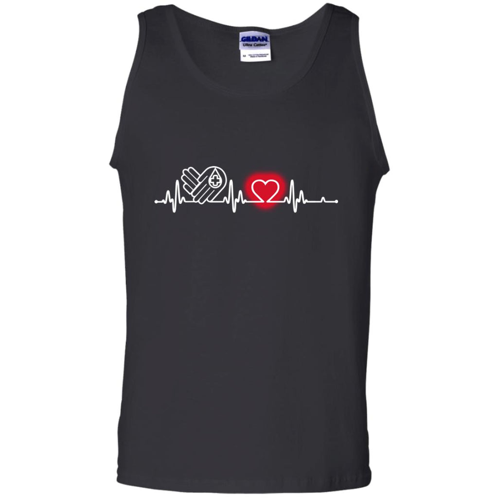 Heart Beat Red Health Care Worker Tshirt For Lover