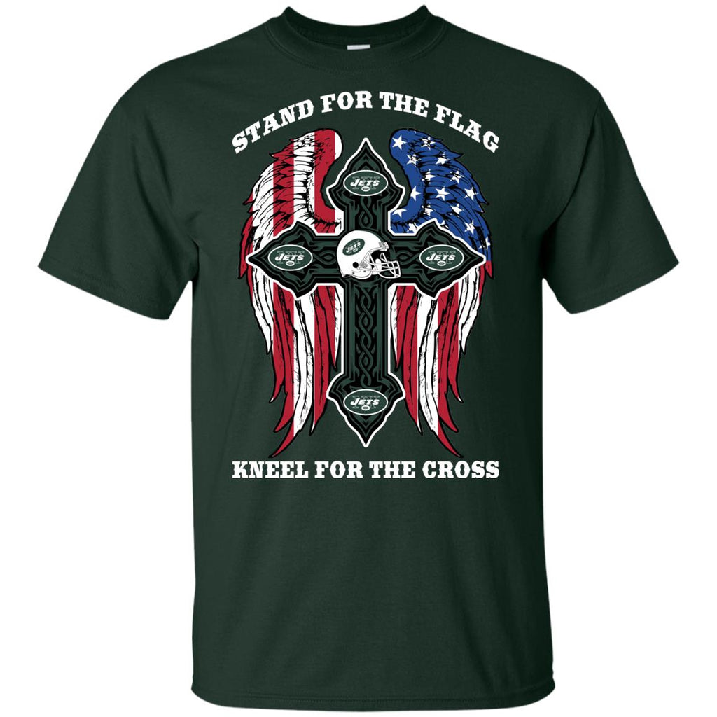 Stand For The Flag Kneel For The Cross New York Jets Tshirt