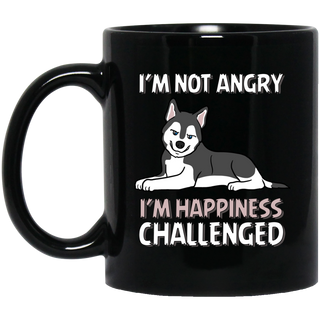 Husky Travel Mug - I'm Happiness Challenged