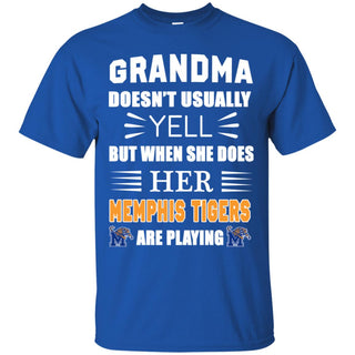 Cool Grandma Doesn't Usually Yell She Does Her Memphis Tigers T Shirts