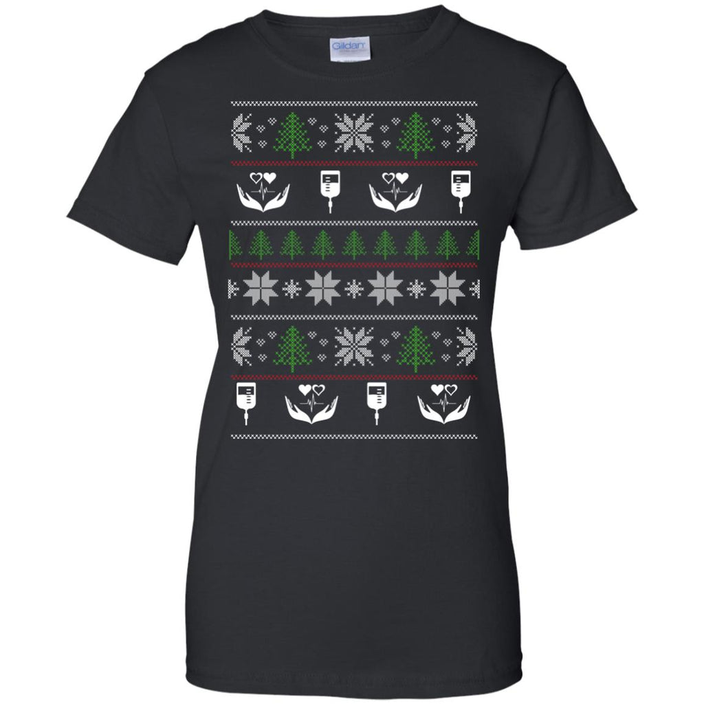 Ugly Sweater Caregiver Symbol Tee Shirt Gift