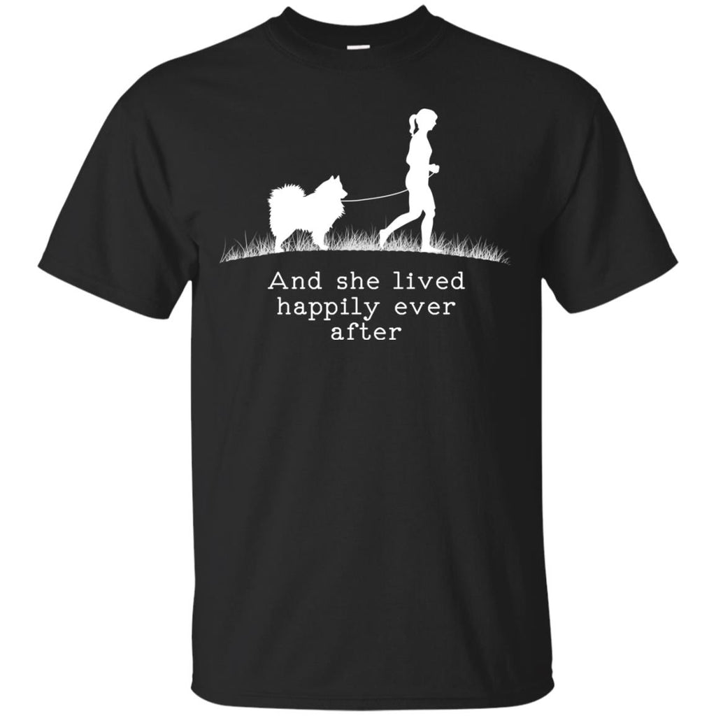 Samoyed And She Lived Happily Dog Tshirt Gift