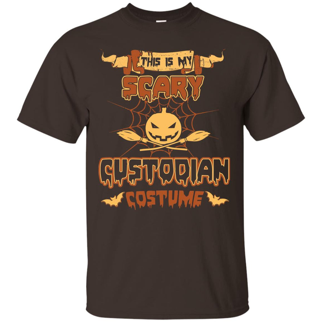This Is My Scary Custodian Costume Halloween Tee Shirt