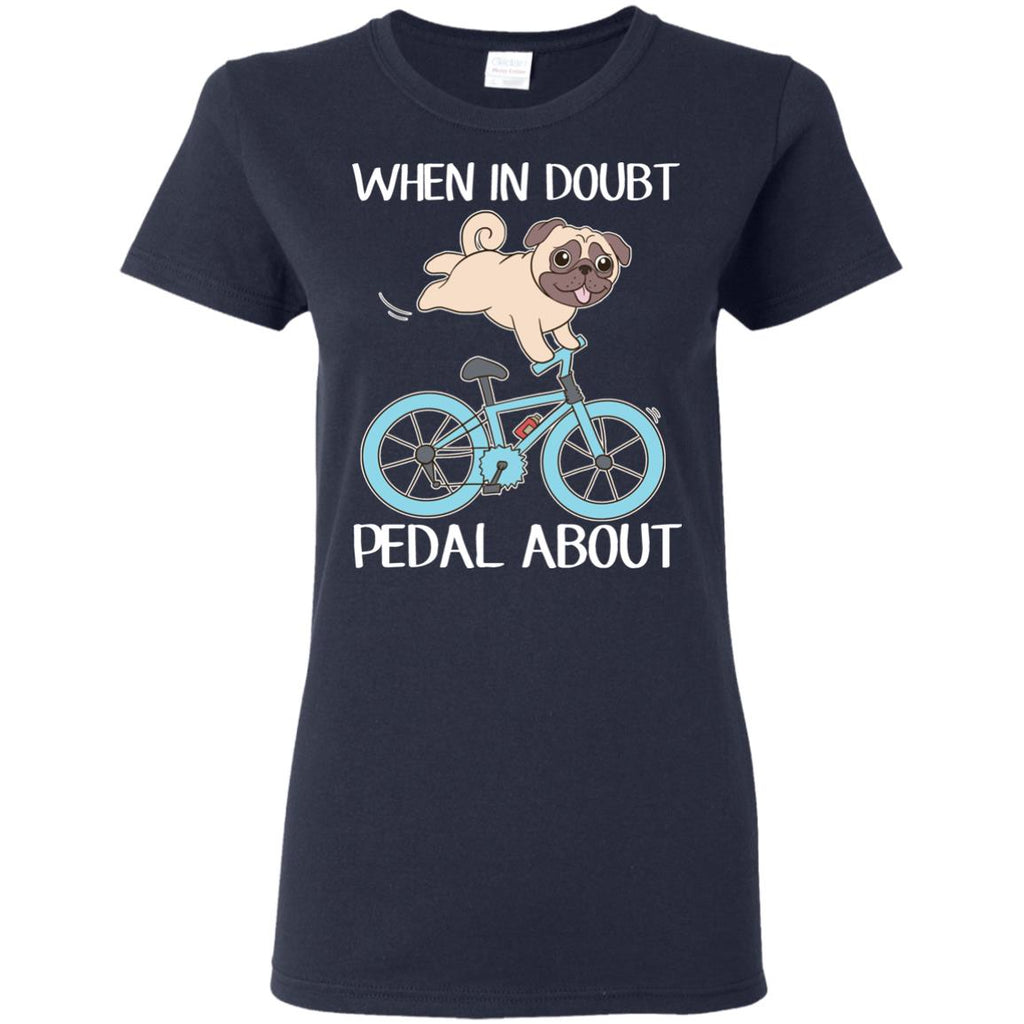 Funny Pug Cycling Tee Shirt For Puppy Lover