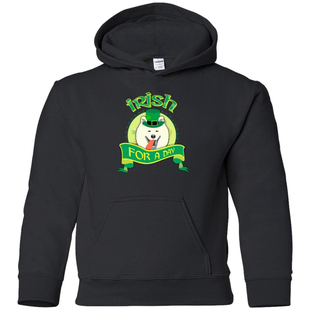Funny Samoyed Tshirt Irish For A Day St. Patrick's day Sammy Dog Gift