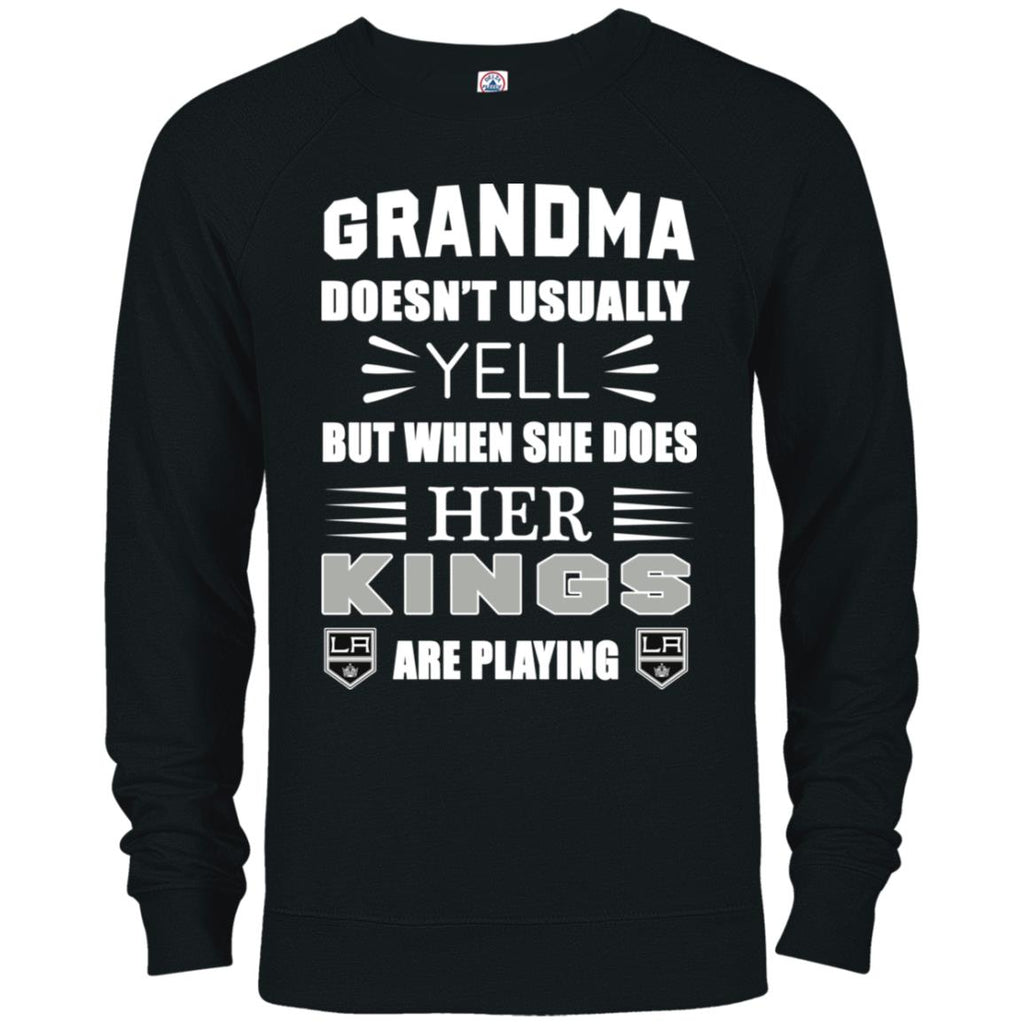 Cool Grandma Doesn't Usually Yell She Does Her Los Angeles Kings T Shirts