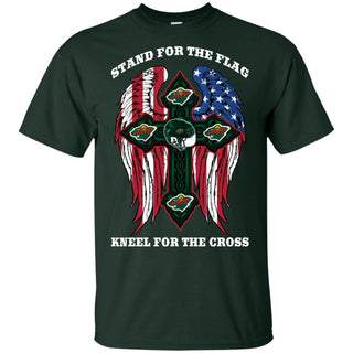 Stand For The Flag Kneel For The Cross Minnesota Wild Tshirt For Fans