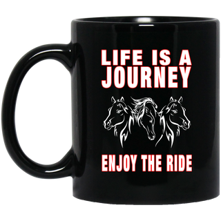 Life Is A Journey Horse Mugs