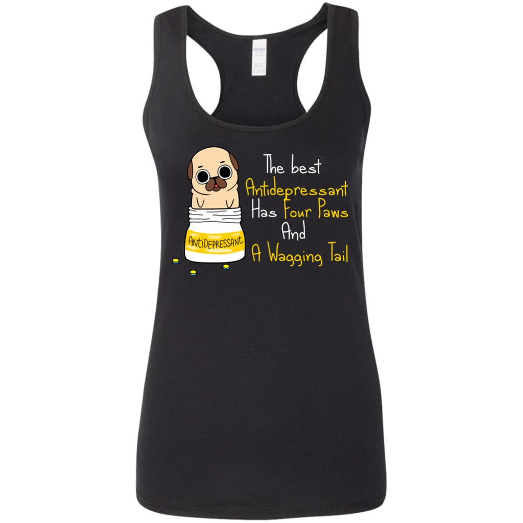 The Most Powerful Antidepressant Pug Tshirt For Lover