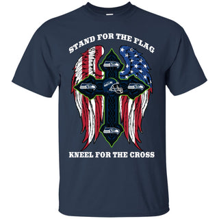 Stand For The Flag Kneel For The Cross Seattle Seahawks Tshirt