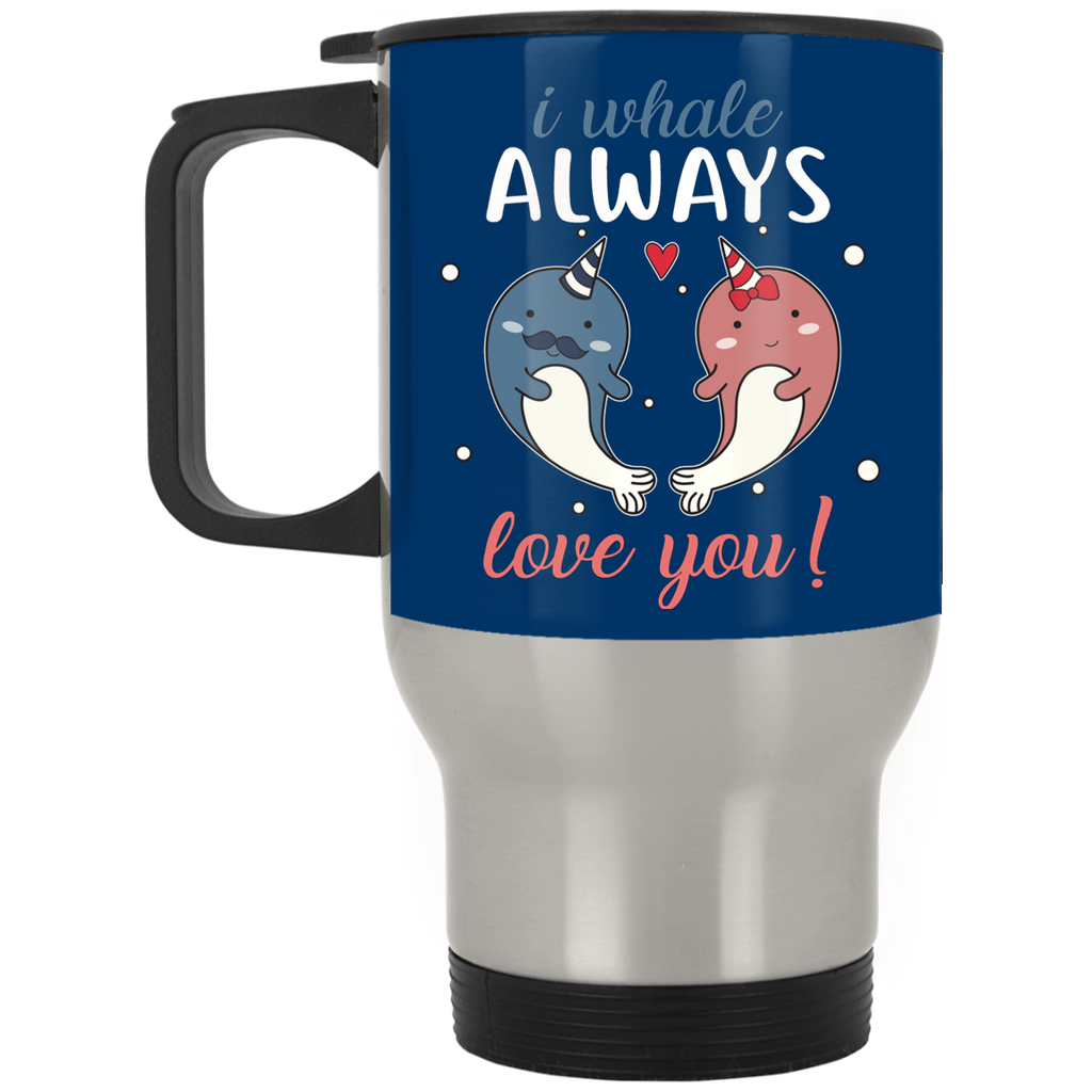 I Whale Always Love You Narwhal Couple Mugs