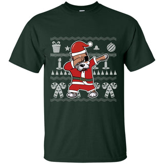 Pitbull Dabbing In Christmas Tshirt For Pittie Dog Lover