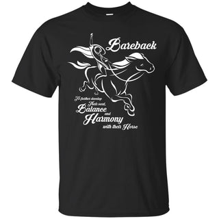 Bareback Tshirt For Horse Lover As Equestrian Gift Shirt