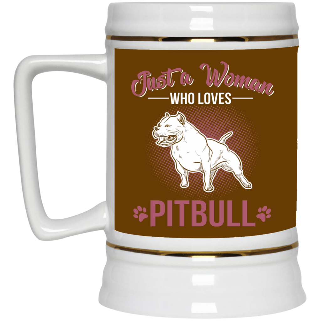 Just A Women Who Loves Pitbull Mugs