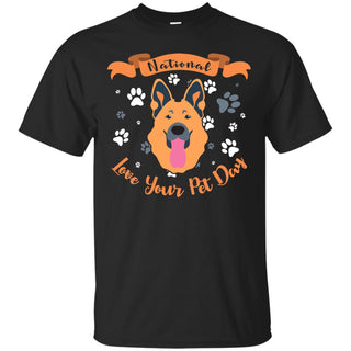 Funny Gershep Dog T Shirt National Love Your Pet German Shepherd Gift