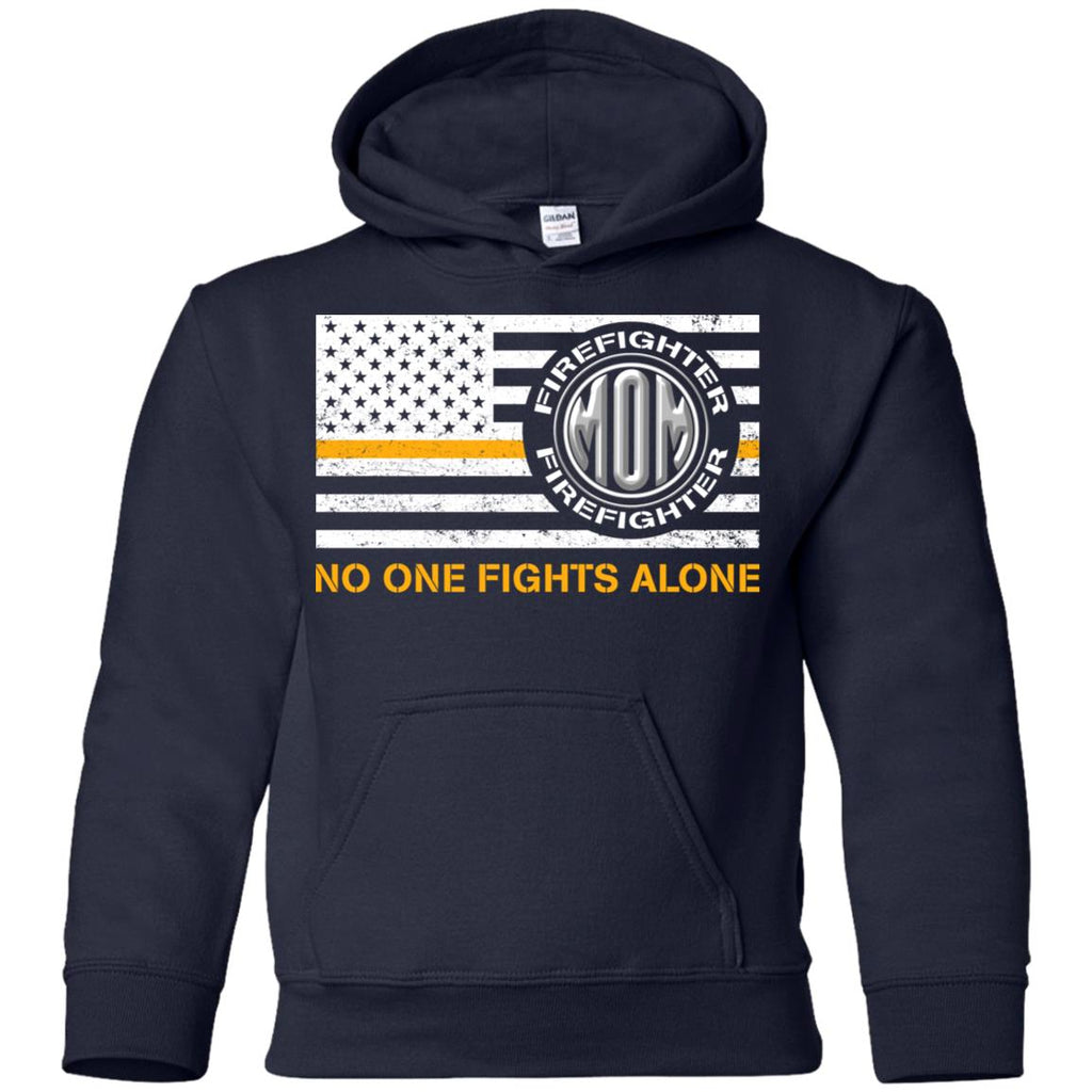 Mom Firefighter No One Fights Alone T Shirt