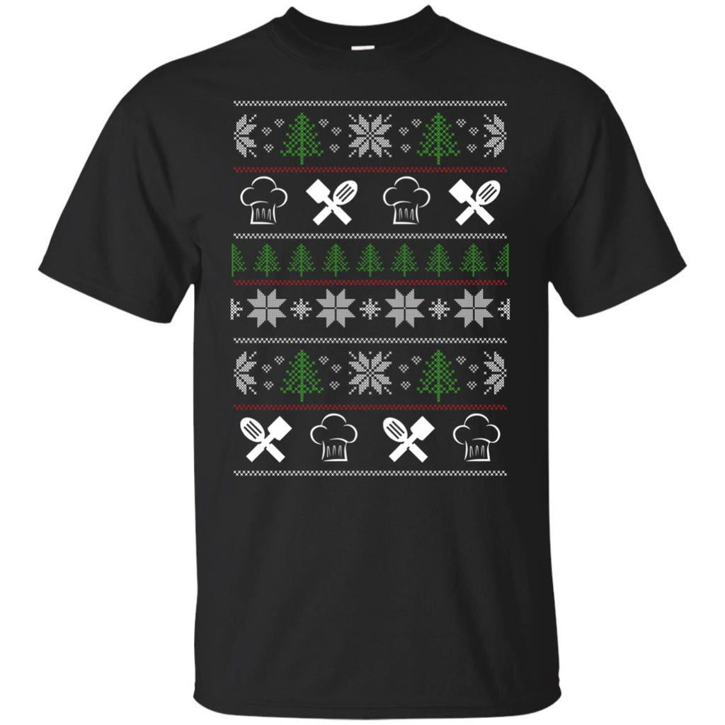 Ugly Sweater Chef Symbol Tee Shirt Gift
