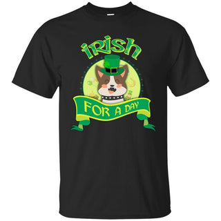 Funny Pitbull Tshirt Irish For A Day St. Patrick's Day Pittie Dog Gift