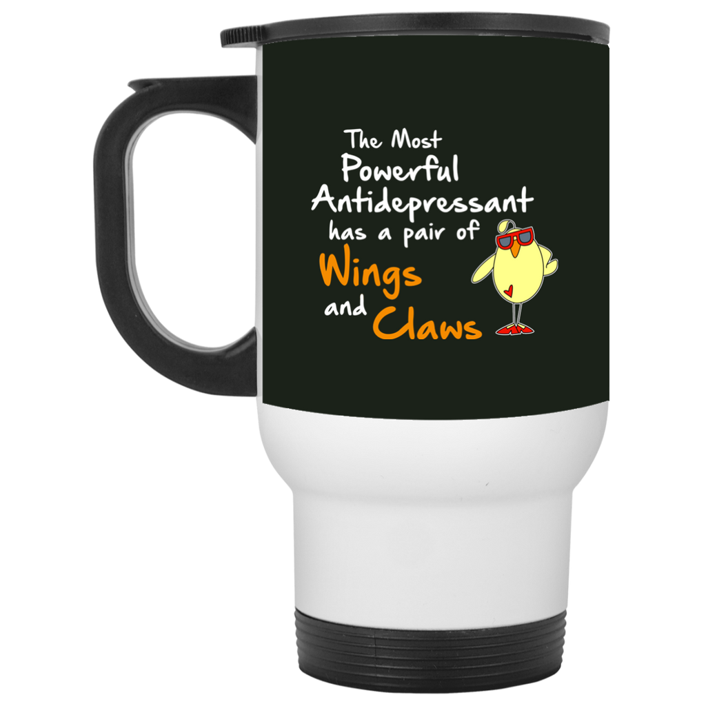 Nice Chicken Mugs - The Most Powerful Antidepressant, is cool gift