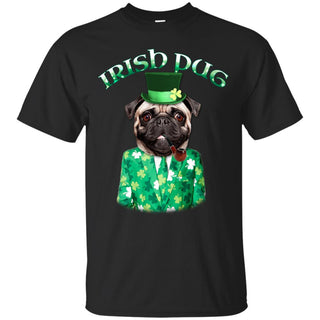 Funny Pug Dog Tshirt Irish St. Patrick's Day Gift