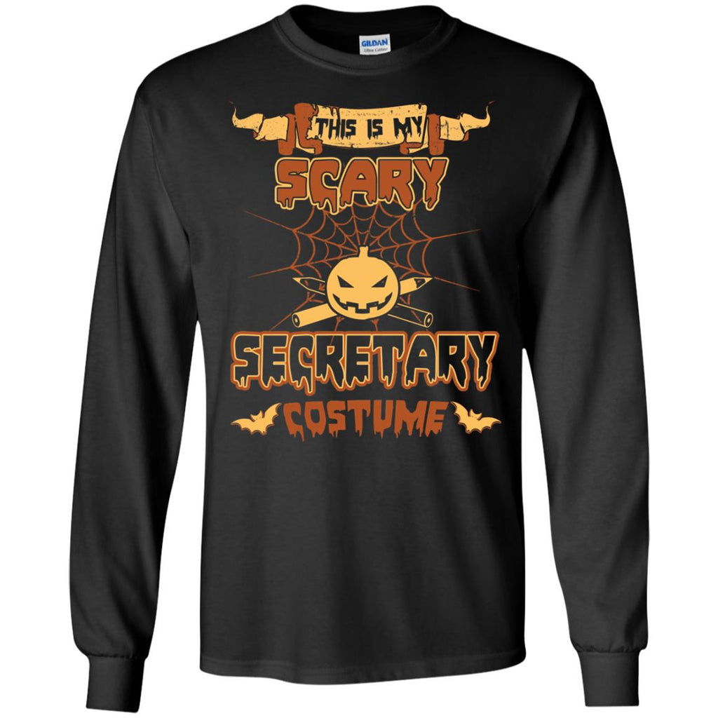 This Is My Scary Secretary Costume Halloween Tee Shirt