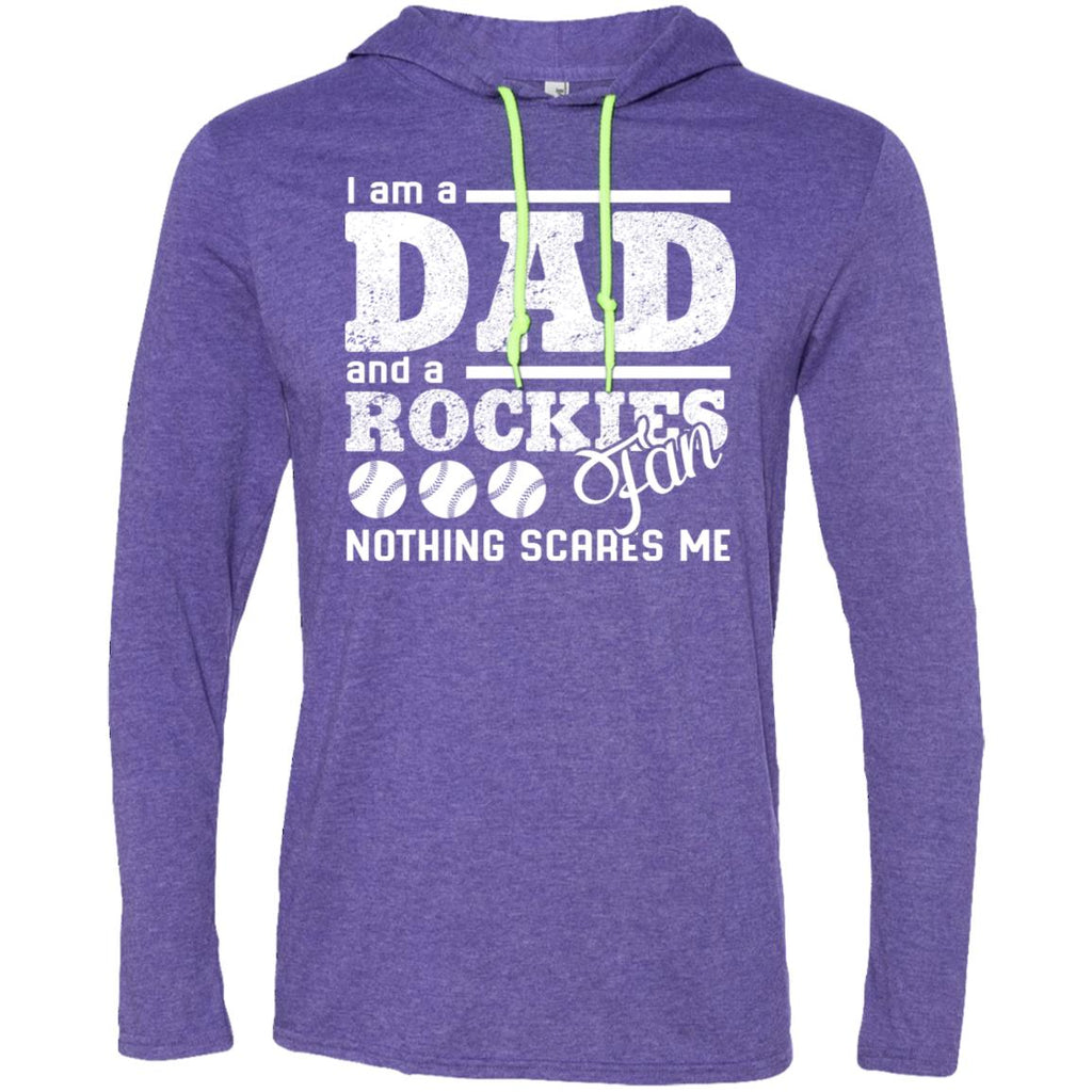 I Am A Dad And A Fan Nothing Scares Me Colorado Rockies Tshirt
