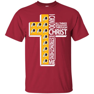 I Can Do All Things Through Christ Washington Redskins Tshirt
