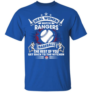 Real Women Watch Texas Rangers Gift T Shirt