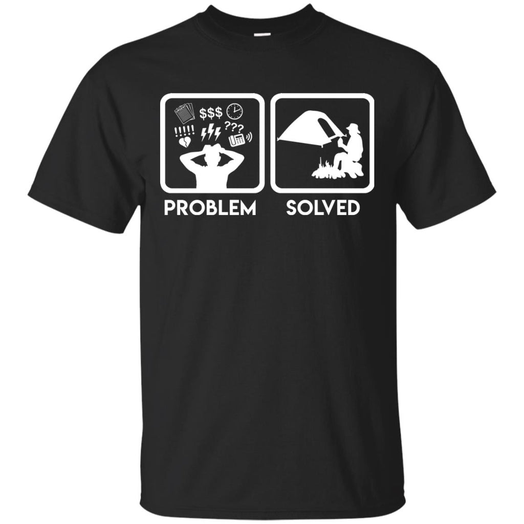 Nice Camping Tee Shirt Problem Solved With Camping is best gift for you