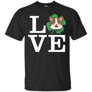 Funny Pitbull Tshirt Love Animals St. Patrick's Day Pittie Dog Gift