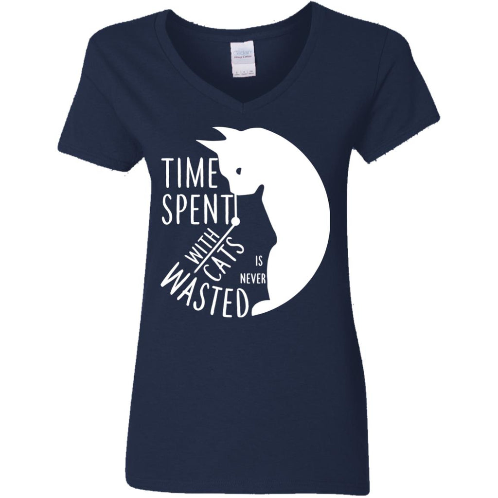 Cat Tee - Time spent with cat is never wasted Tshirt