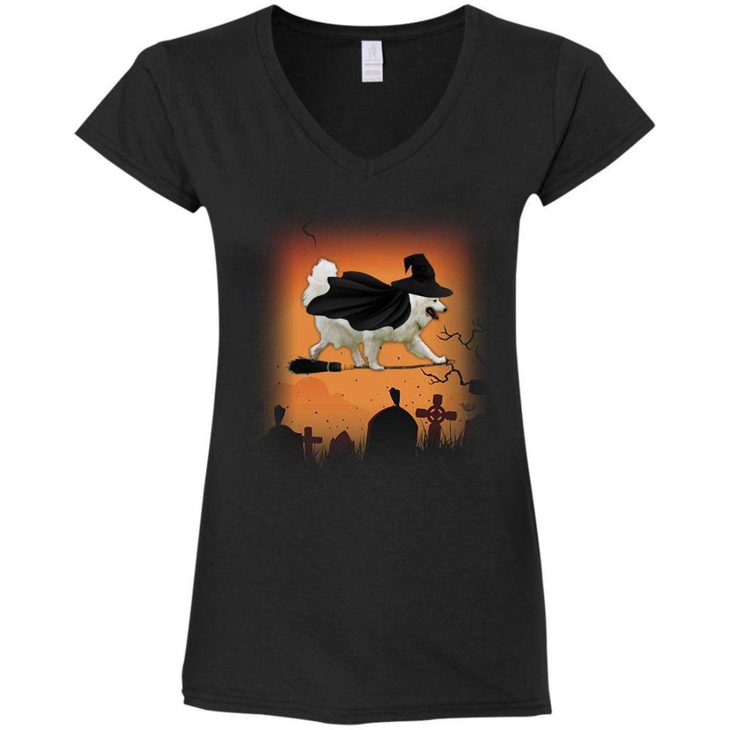 Halloween Hoodie For Witch Samoyed Lovers Tshirt As Sammy Dog Gift