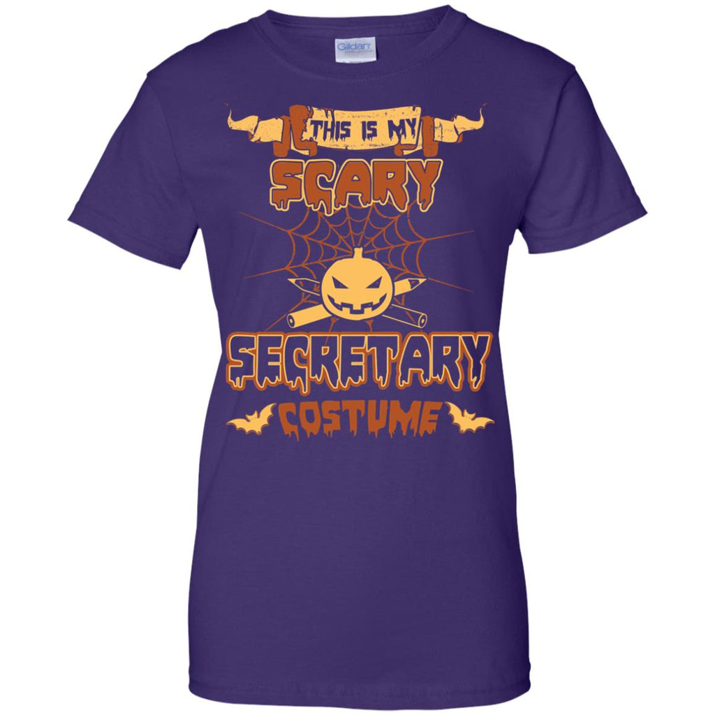 This Is My Scary Secretary Costume Halloween Tee Shirt