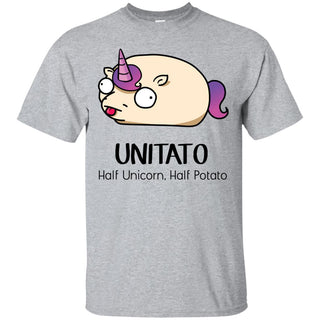 Funny Unicorn Tshirt - Unitato Half Unicorn Half Potato is best gift