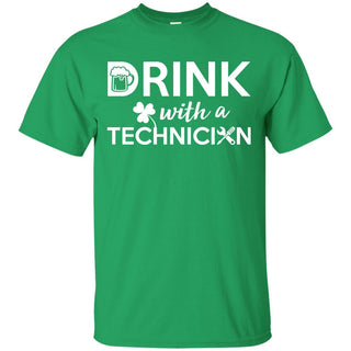 Drink With A Technician Cheer Tee Shirt