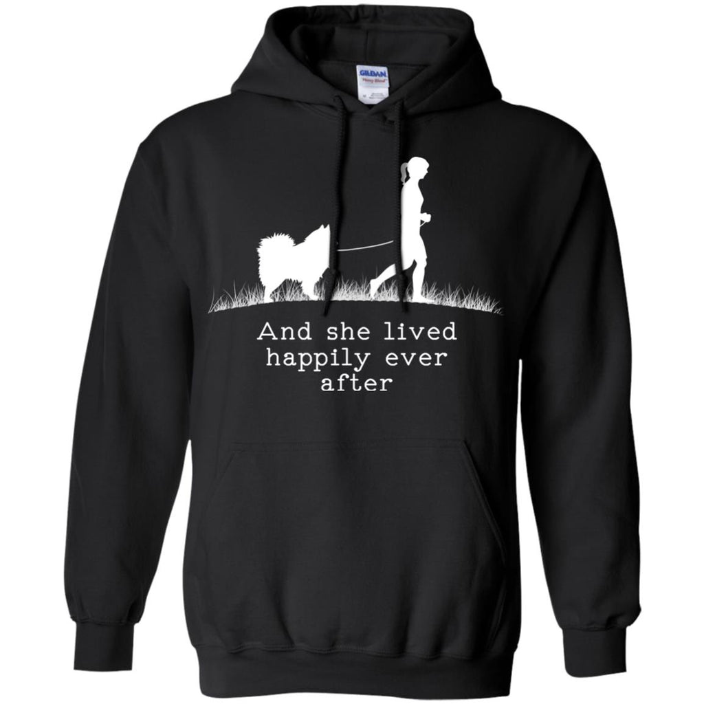 Samoyed And She Lived Happily Dog Tshirt Gift