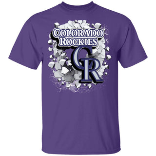 Amazing Earthquake Art Colorado Rockies T Shirt