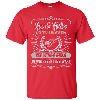 Good Girls Go To Heaven Detroit Red Wings Girls Tshirt For Fans