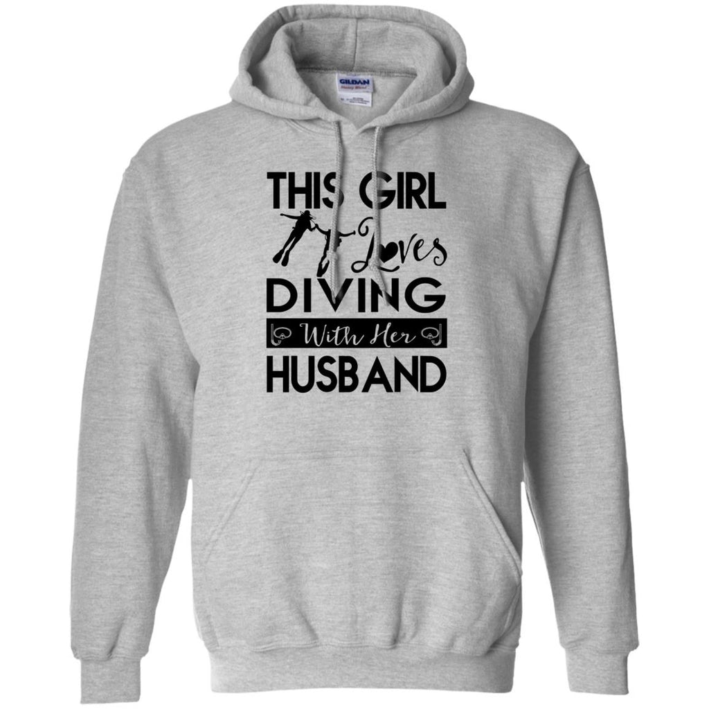 This Girl Loves Diving With Her Husband Gift Tee Shirt