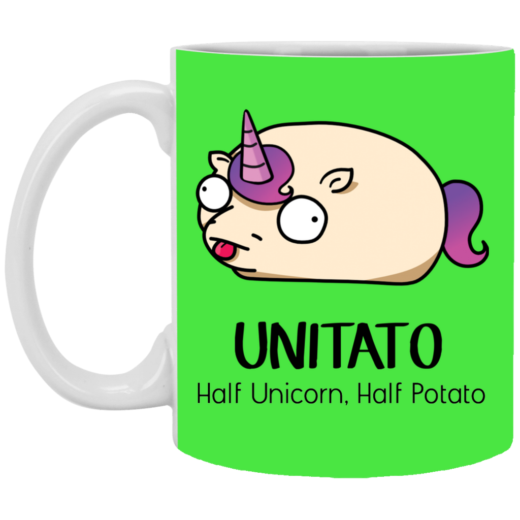 Funny Unicorn Mugs - Unitato Half Unicorn Half Potato, is best gift