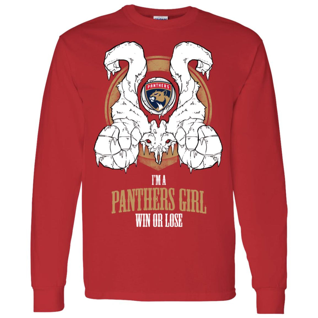 Florida Panthers Girl Win Or Lose Tee Shirt Gift