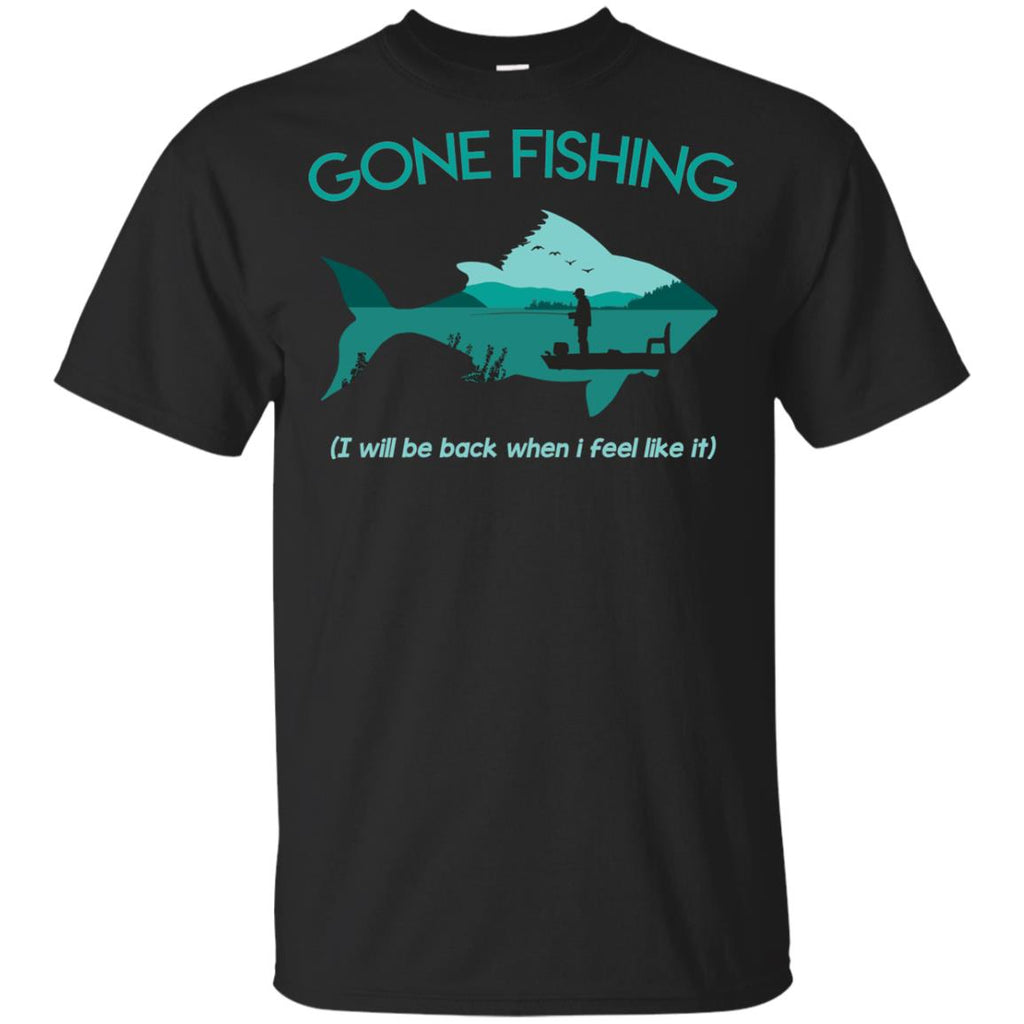 Gone Fishing Tshirt for Fisher Lovers